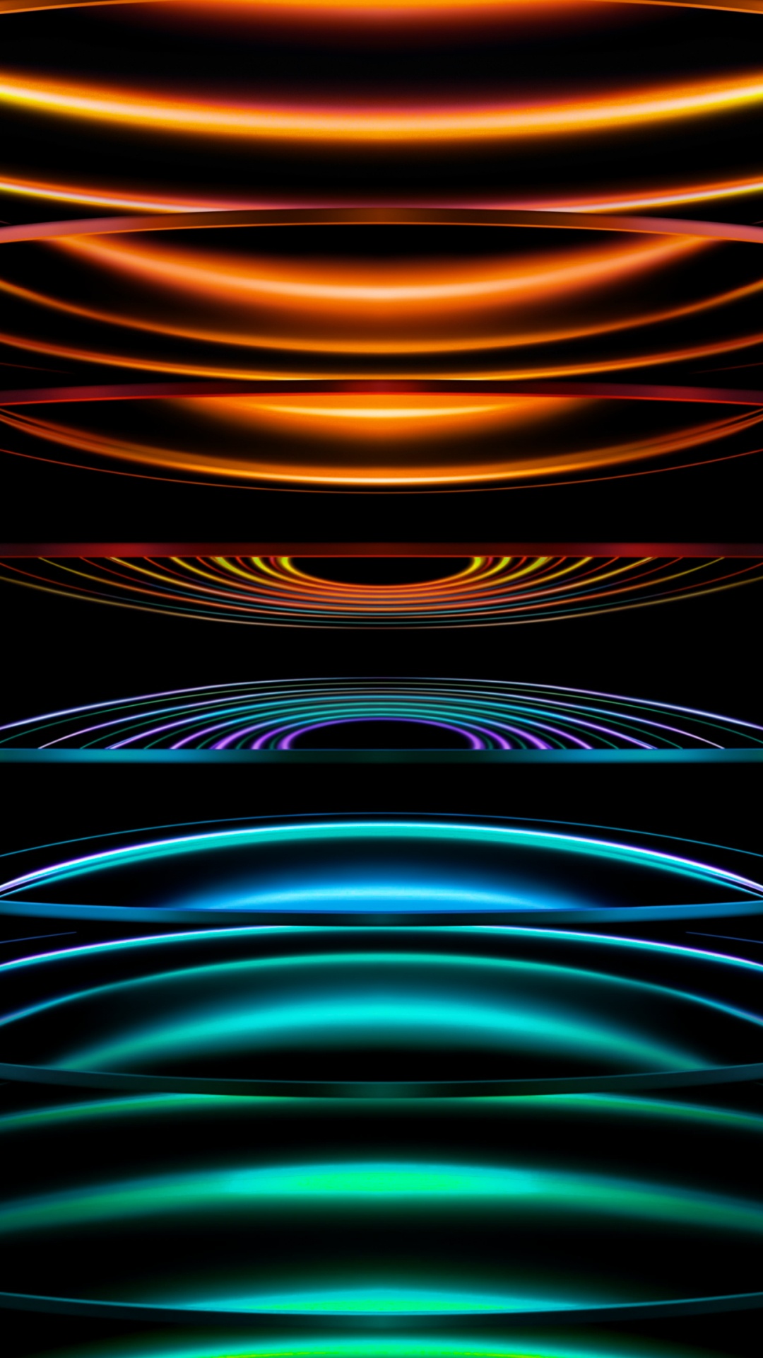 Обои Оранжевый цвет, электричество, арт, газ, параллель в разрешении 1080x1920