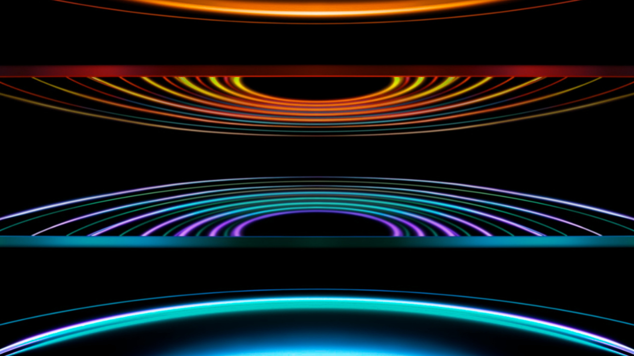 Обои Оранжевый цвет, электричество, арт, газ, параллель в разрешении 1280x720