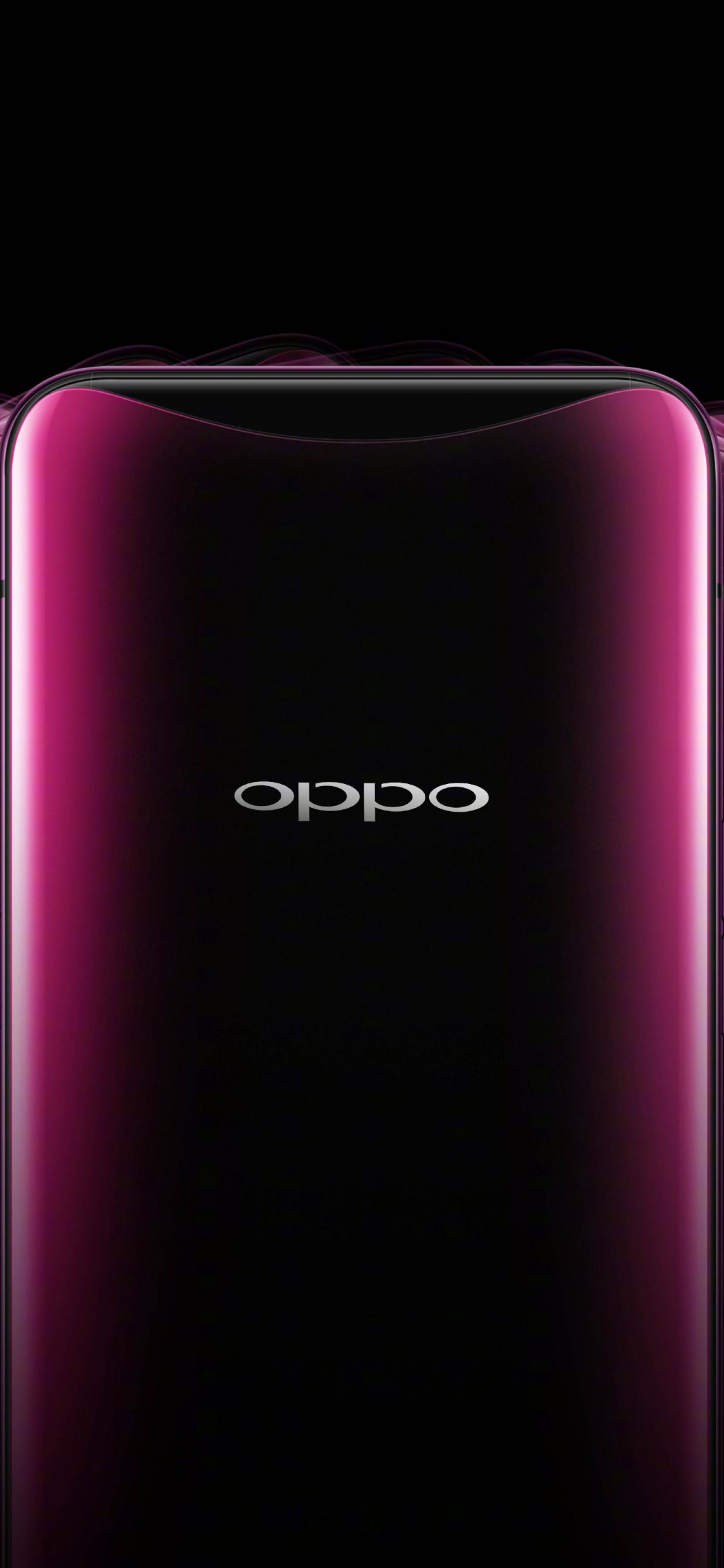 Обои OPPO Найти Х, смартфон, OPPO, красный цвет, пурпур в разрешении 1125x2436