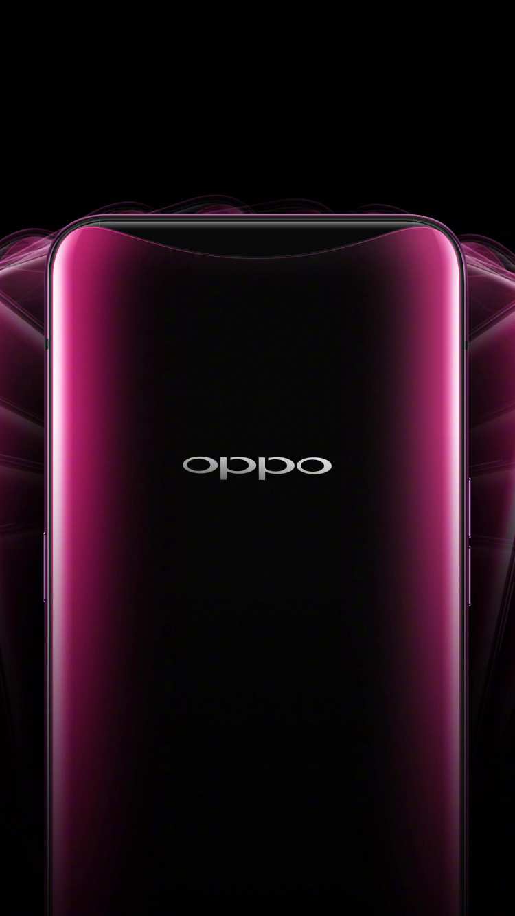 Обои OPPO Найти Х, смартфон, OPPO, красный цвет, пурпур в разрешении 750x1334