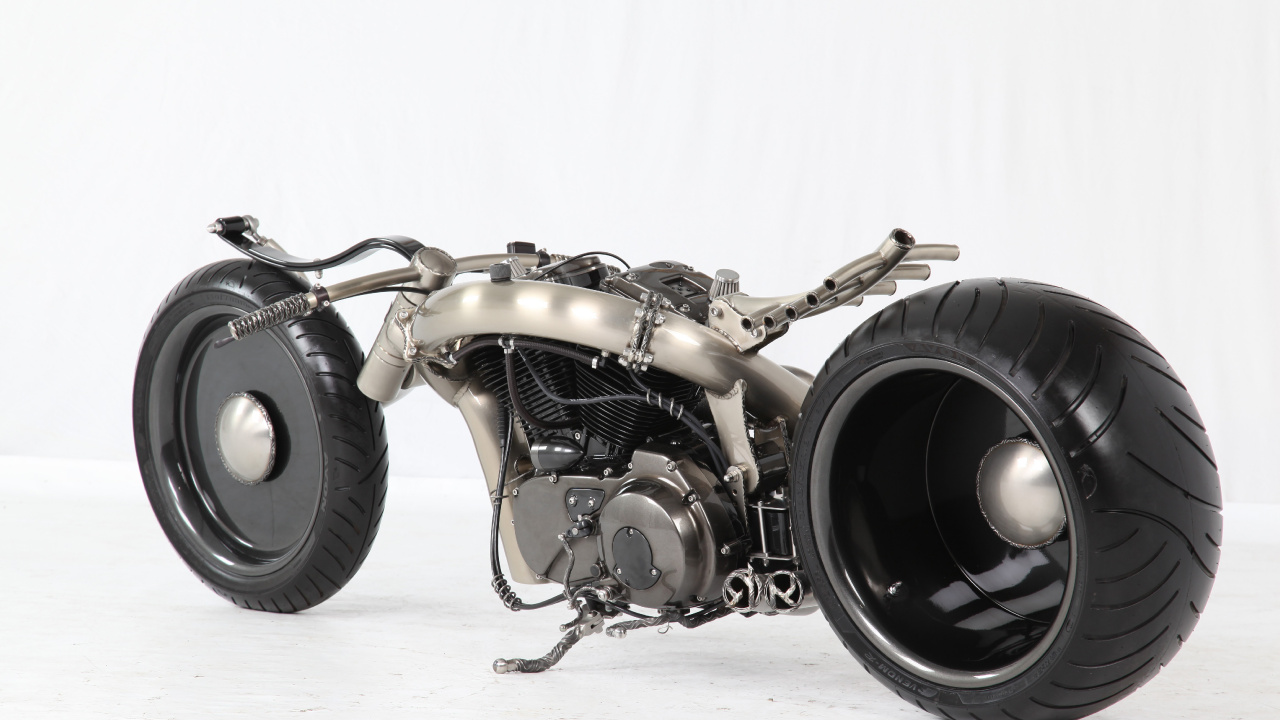 Обои мотоцикл, кастомный мотоцикл, Чоппер, автомобильные шины, шина в разрешении 1280x720