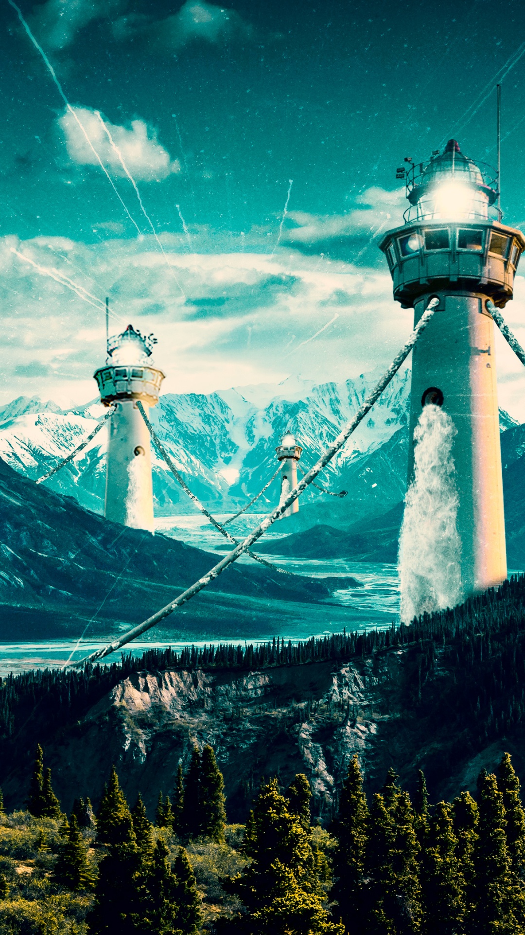 Обои облако, гора, атмосфера, мир, свет в разрешении 1080x1920