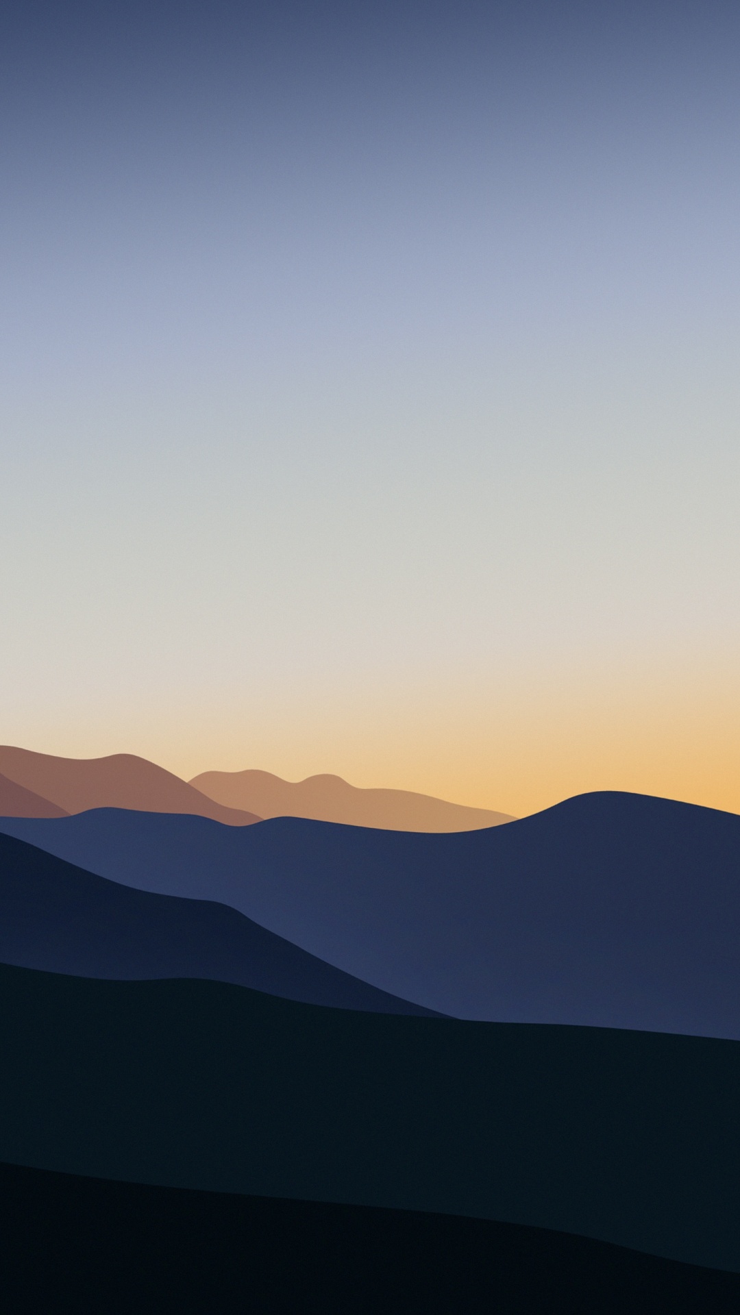 Обои атмосфера, облако, гора, послесвечение, природный ландшафт в разрешении 1080x1920