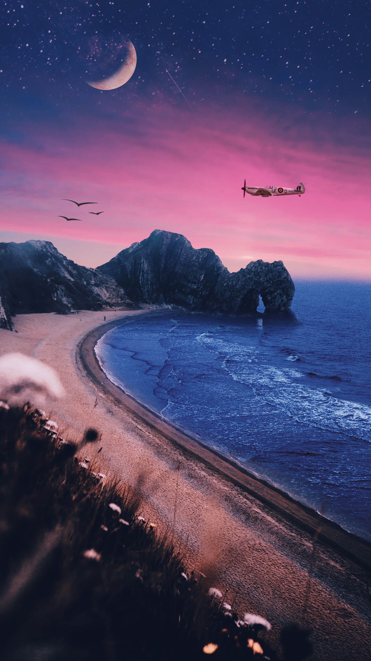 Обои андроид, вода, атмосфера, гидроресурсы, мир в разрешении 1440x2560