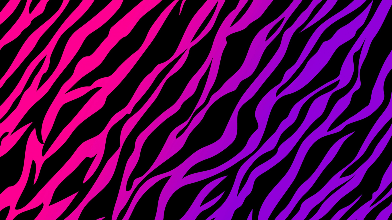 Обои Гепард, животных печати, зебра, пурпур, узор в разрешении 1366x768