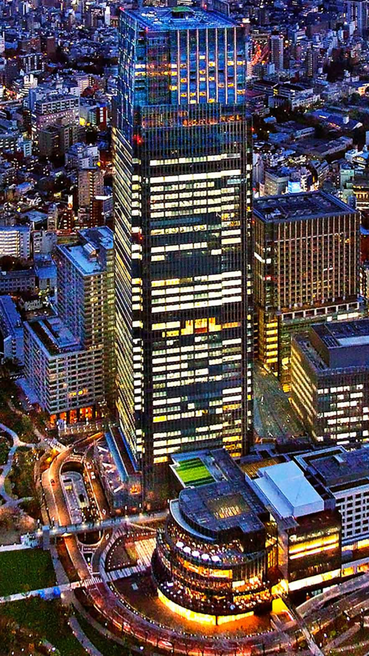 Обои В Токио, Роппонги Хиллз, город, городской пейзаж, городской район в разрешении 750x1334