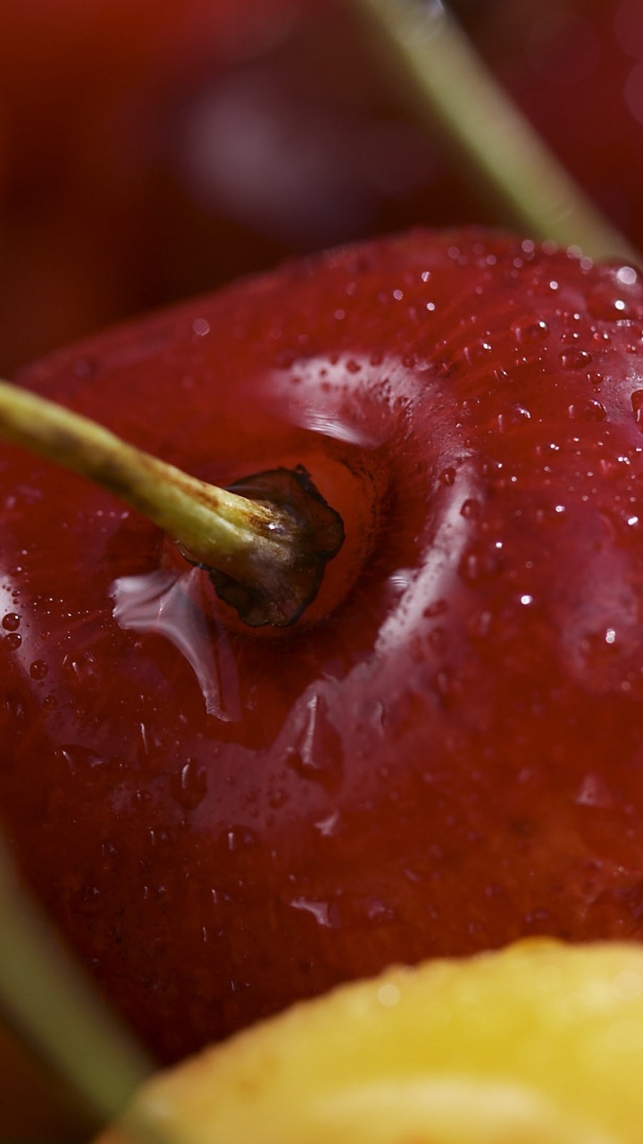 Обои черешня, вишня, ягоды, фрукты, природные продукты в разрешении 720x1280