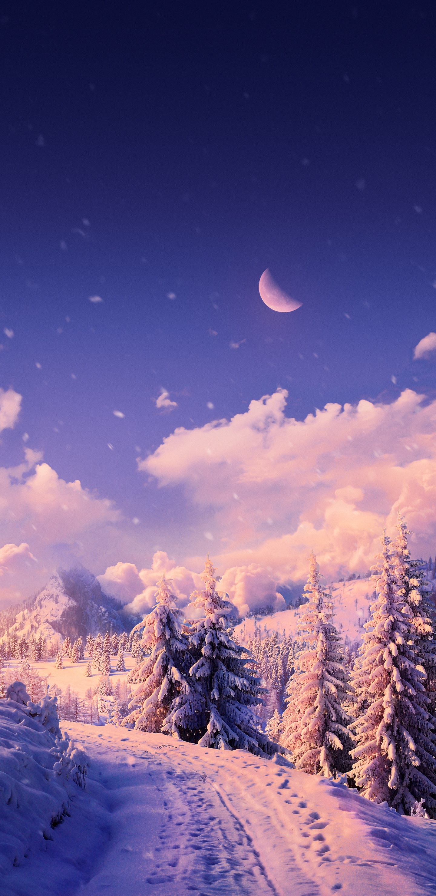 Обои облако, атмосфера, дневное время, гора, мир в разрешении 1440x2960