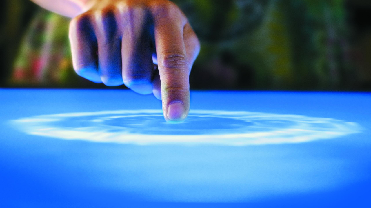 Обои синий, вода, палец, синий цвет, Мотивационный плакат в разрешении 1280x720