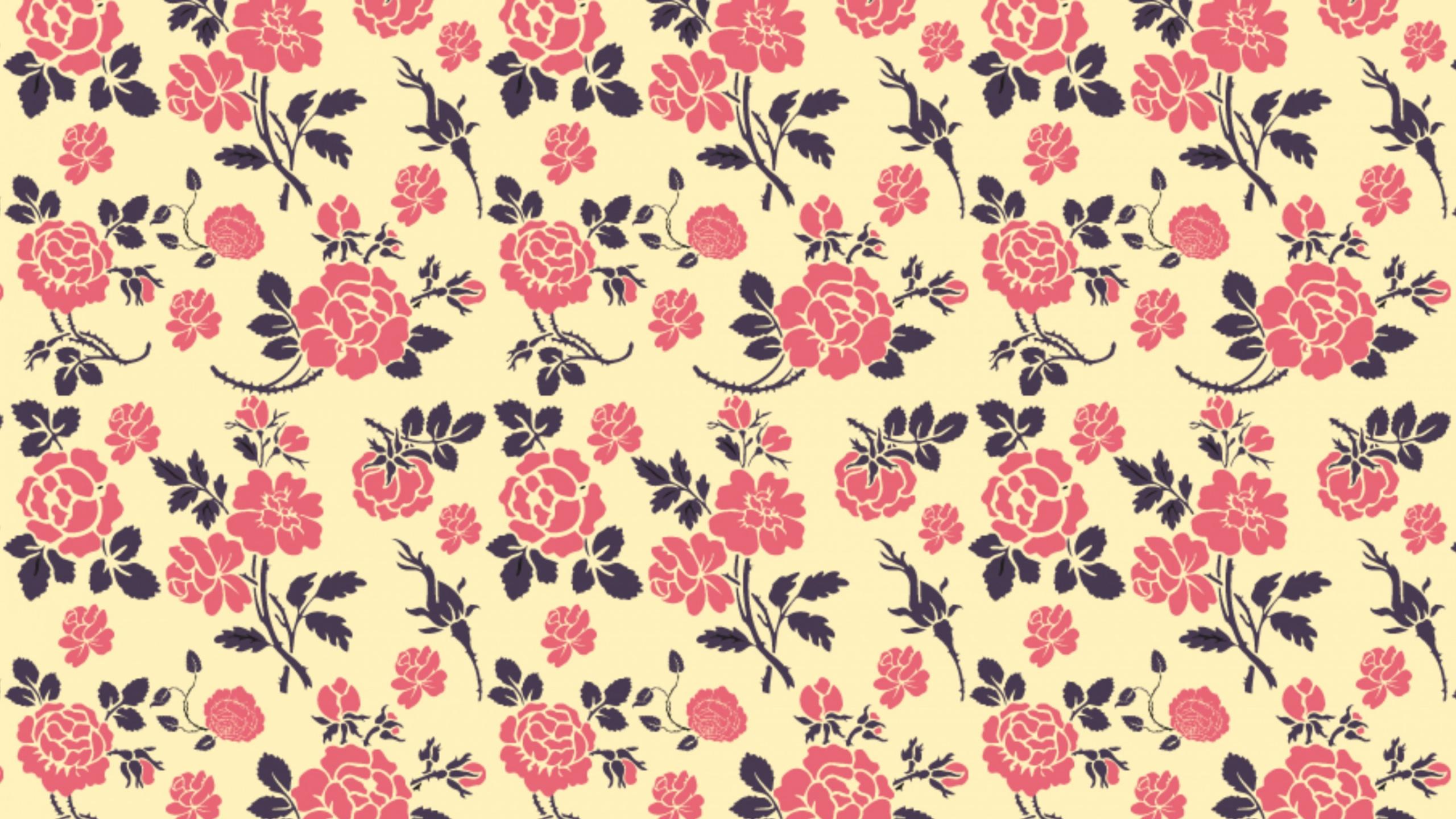 Обои узор, цветочный дизайн, ткань, дизайн, цветок в разрешении 2560x1440