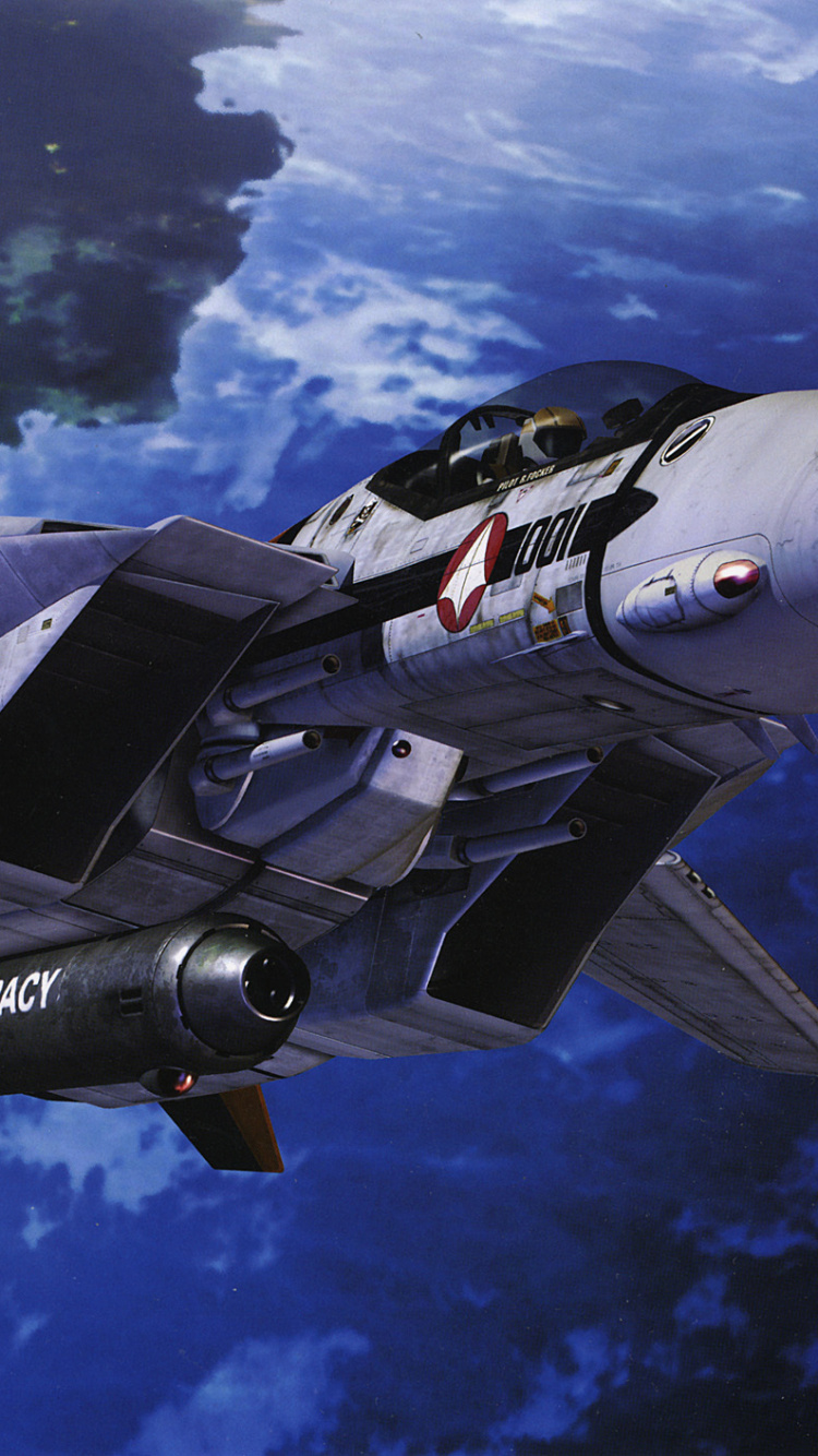 Обои макросс, VF-1 Valkyrie, Роботех, меха, самолеты в разрешении 750x1334