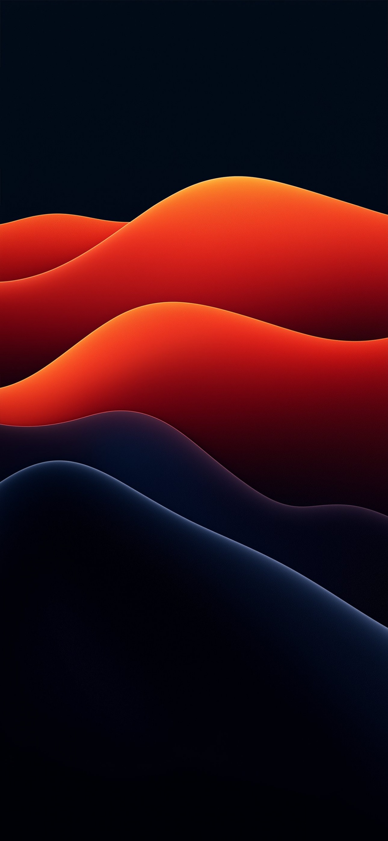 Обои красный цвет, Оранжевый цвет, графика в разрешении 1242x2688