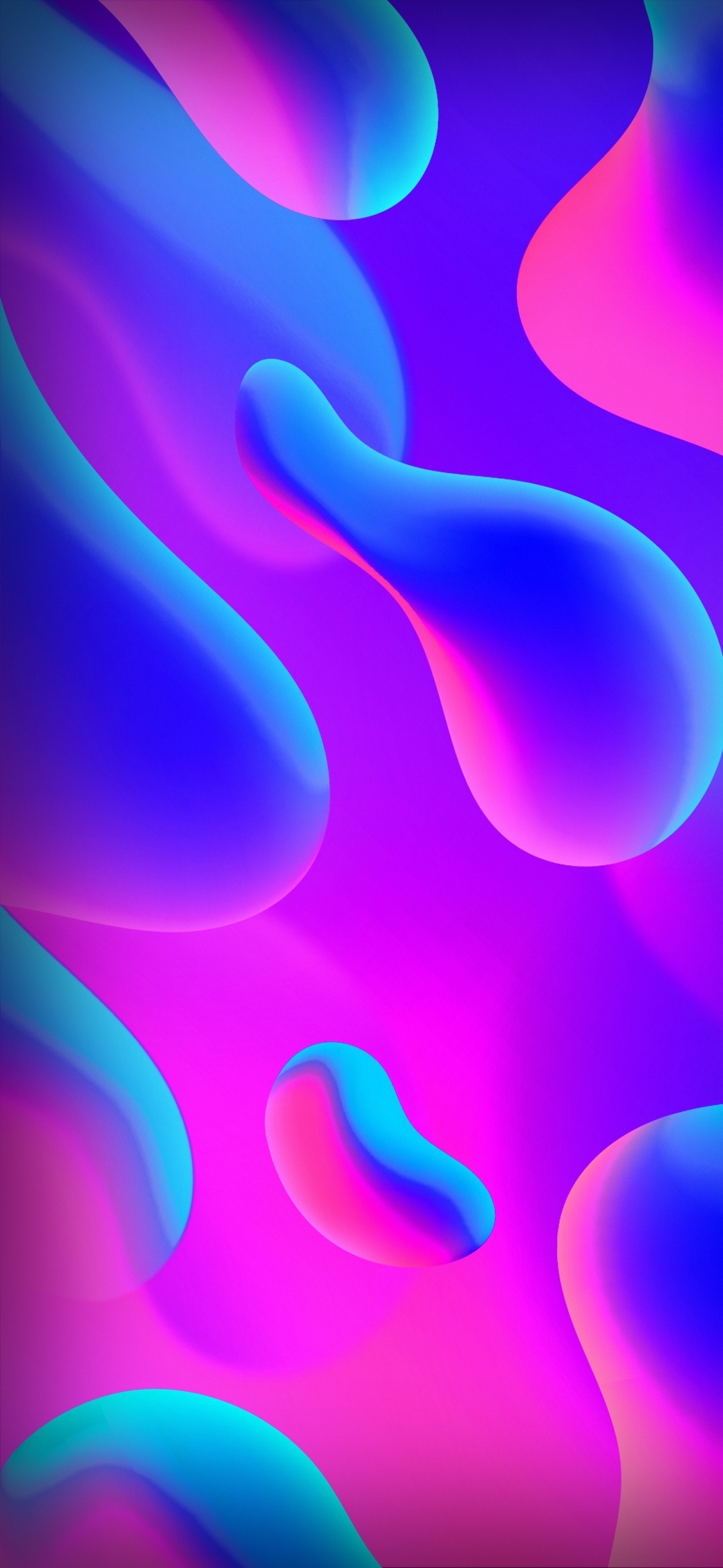 Обои кобальт синий м, электрик м, красочность, лазурный, пурпур в разрешении 1125x2436