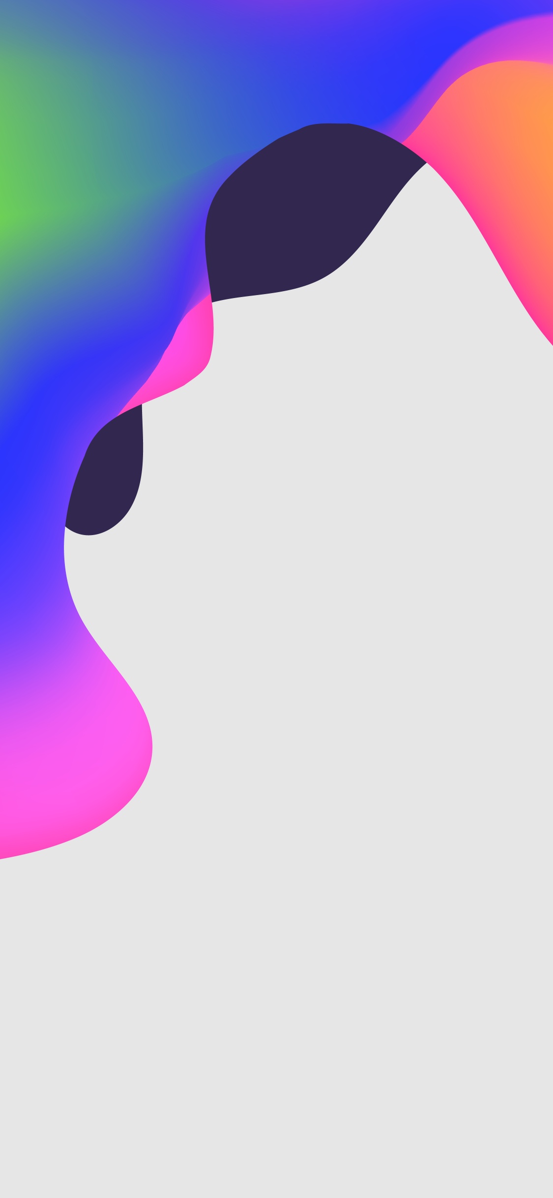 Обои свет, Фиолетовый, арт, рукав, полутона и оттенки в разрешении 1125x2436