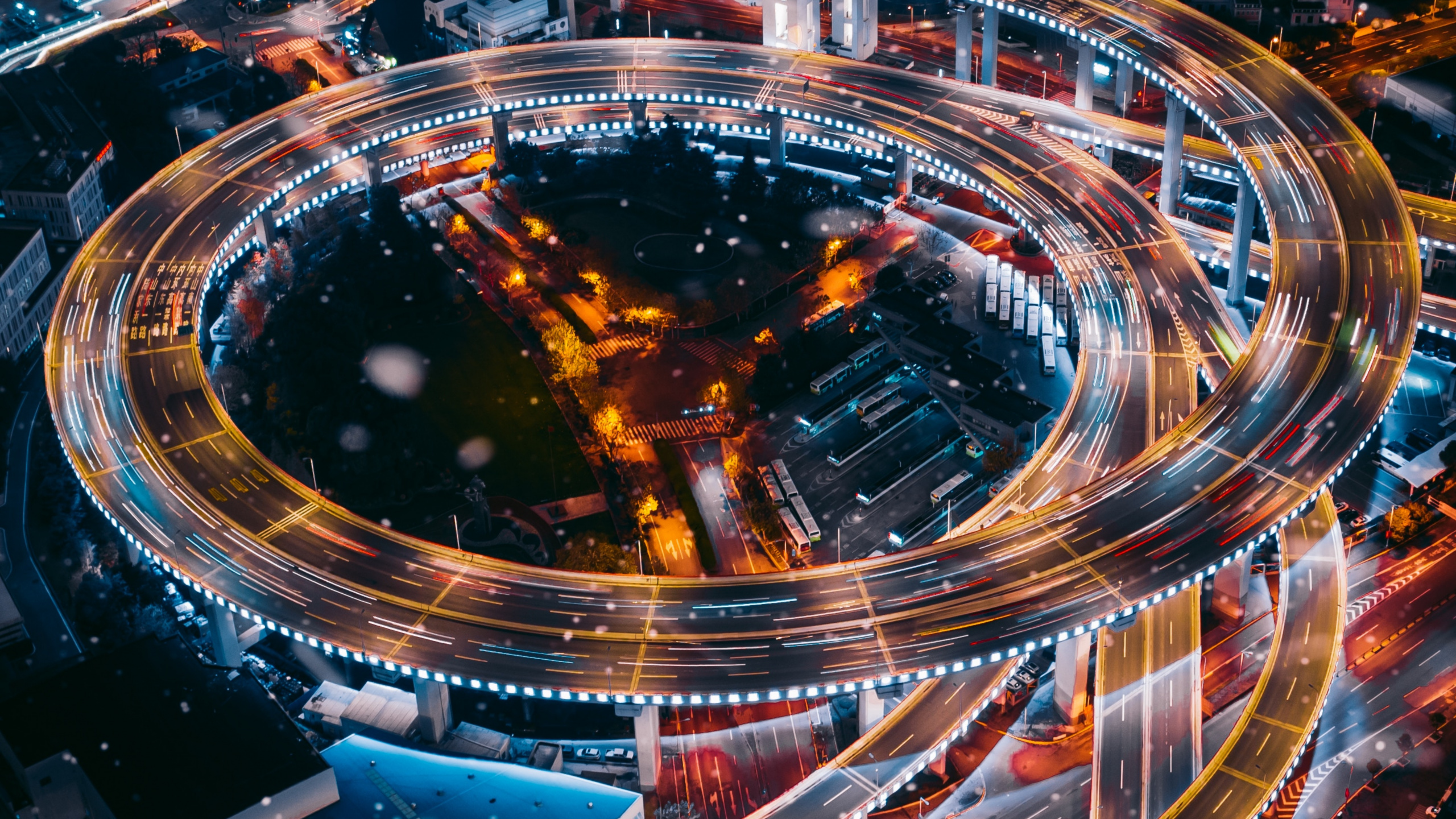 Обои ночь, метрополия, городской район, городской пейзаж, город в разрешении 2560x1440