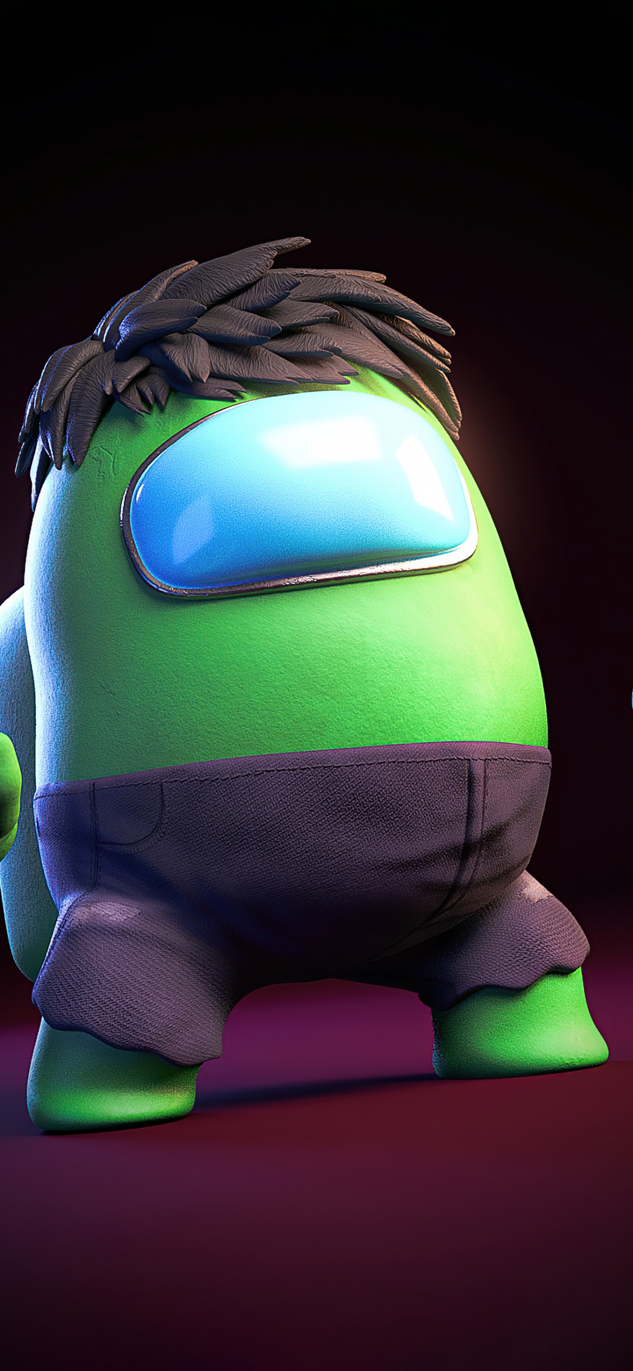 Обои Халк среди нас, Халк, Among Us, цифровое искусство, комиксы Марвел в разрешении 1242x2688