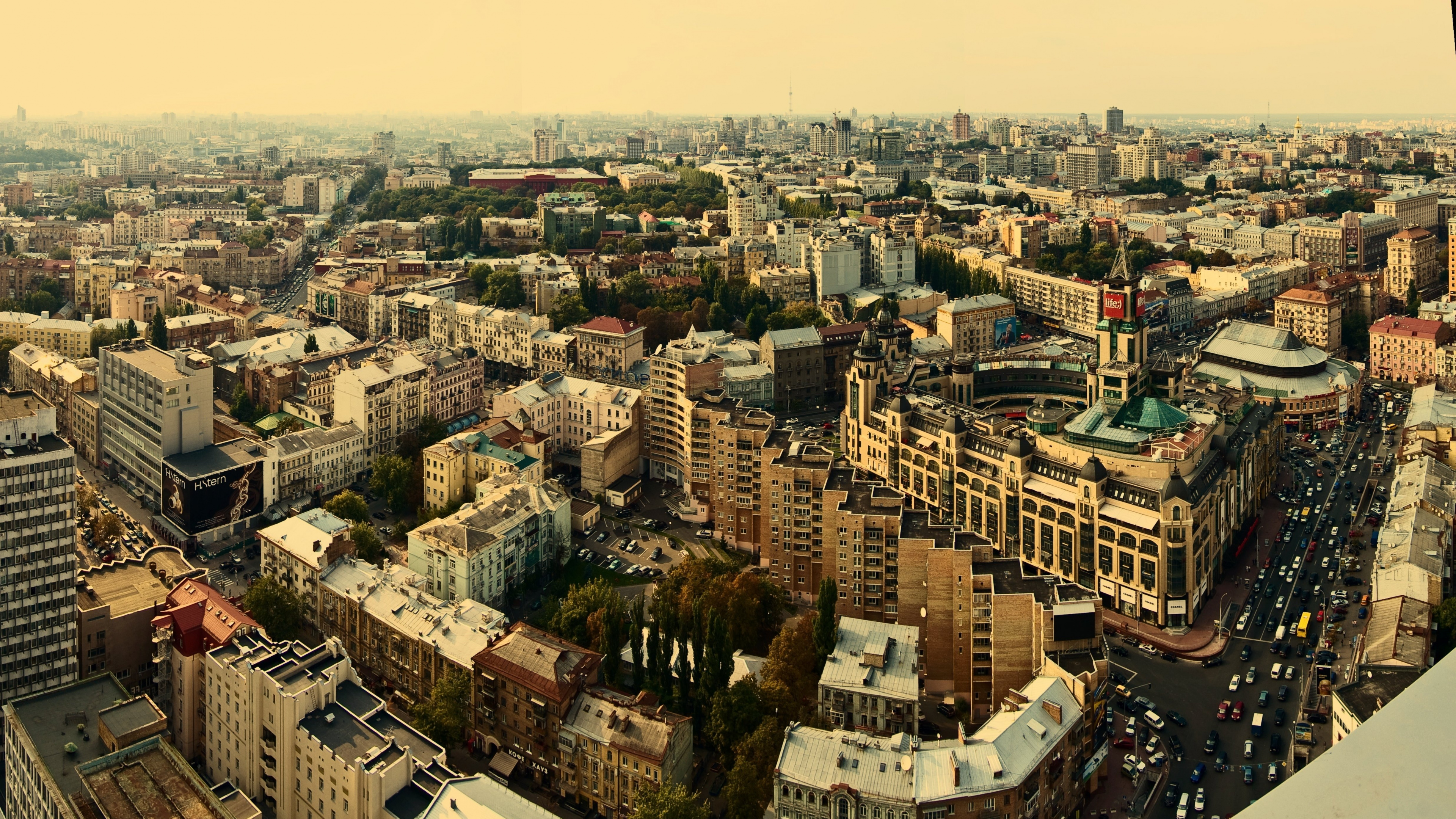 Обои городской район, город, городской пейзаж, метрополия, ориентир в разрешении 3840x2160