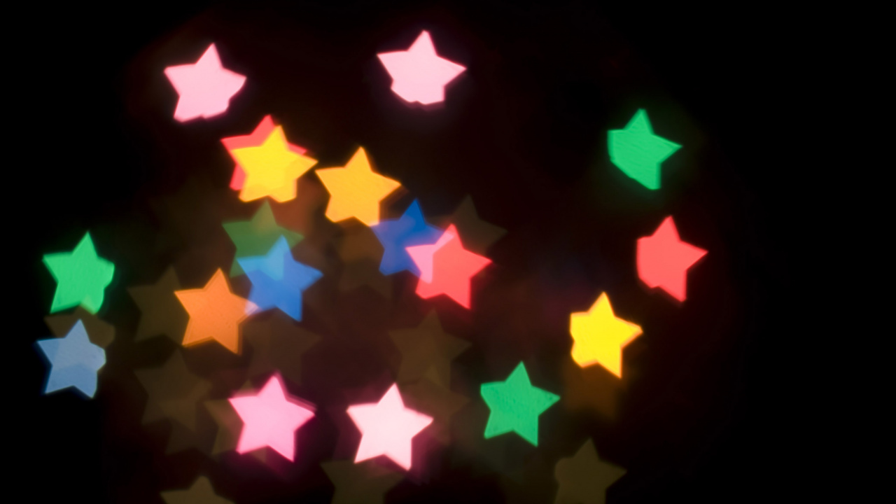 Обои боке, свет, освещение, Рождественские огни, Рождество в разрешении 1280x720