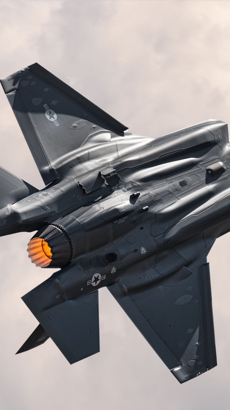 Обои самолеты, реактивный самолет, военный самолет, Lockheed Martin, самолет в разрешении 750x1334