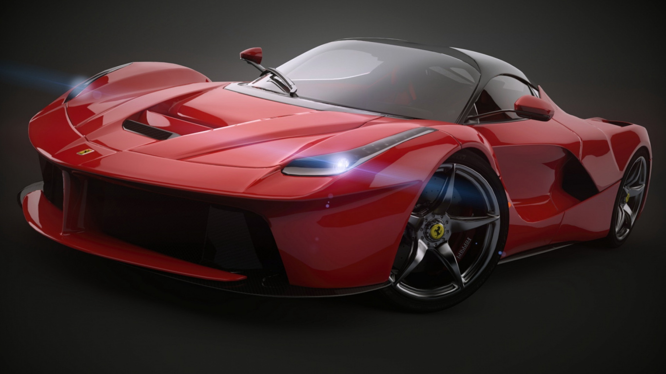 Обои суперкар, красный цвет, гоночный автомобиль, Феррари Калифорния, наземный транспорт в разрешении 1366x768