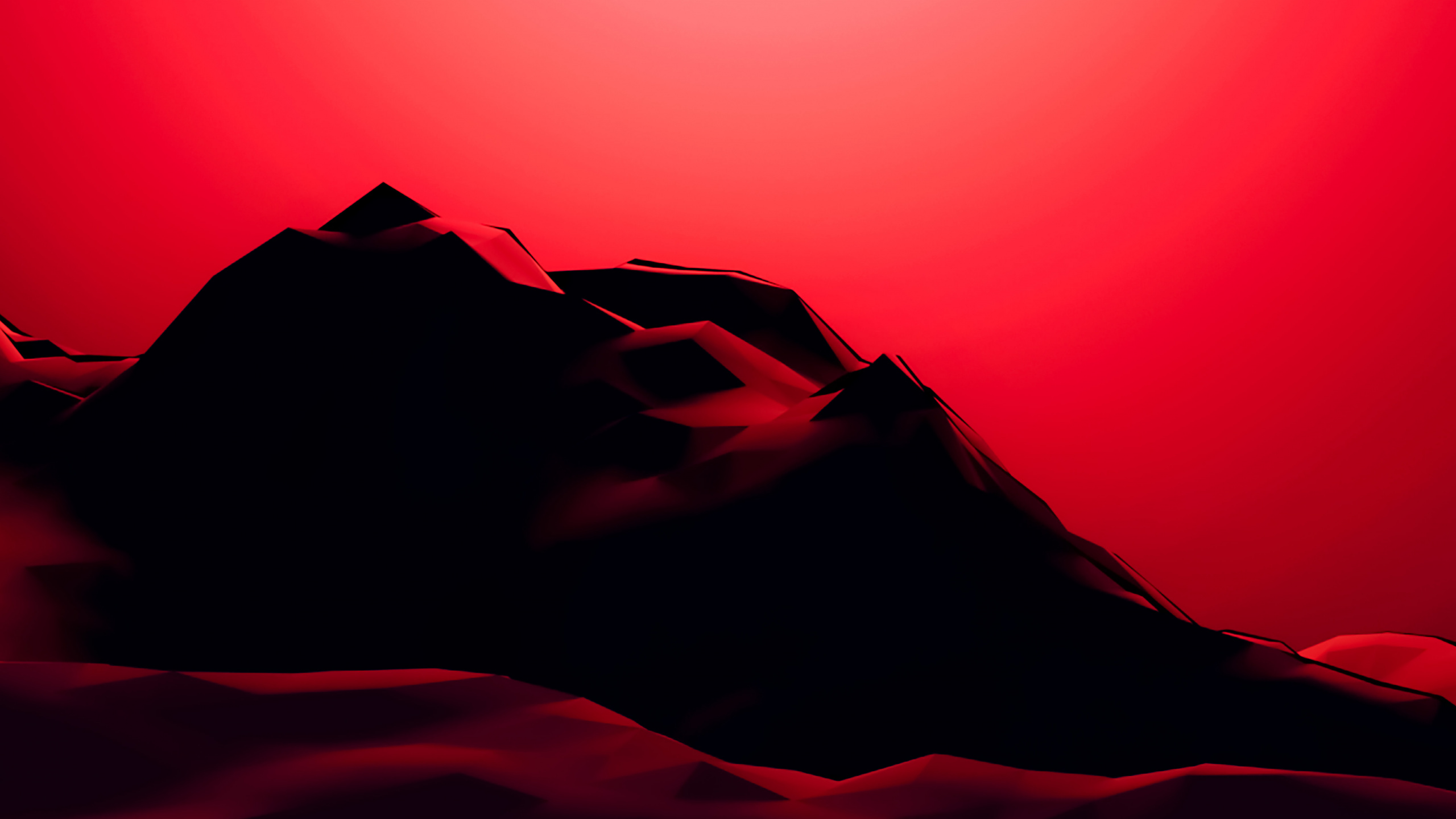 Обои атмосфера, свет, послесвечение, склон, сумрак в разрешении 2560x1440