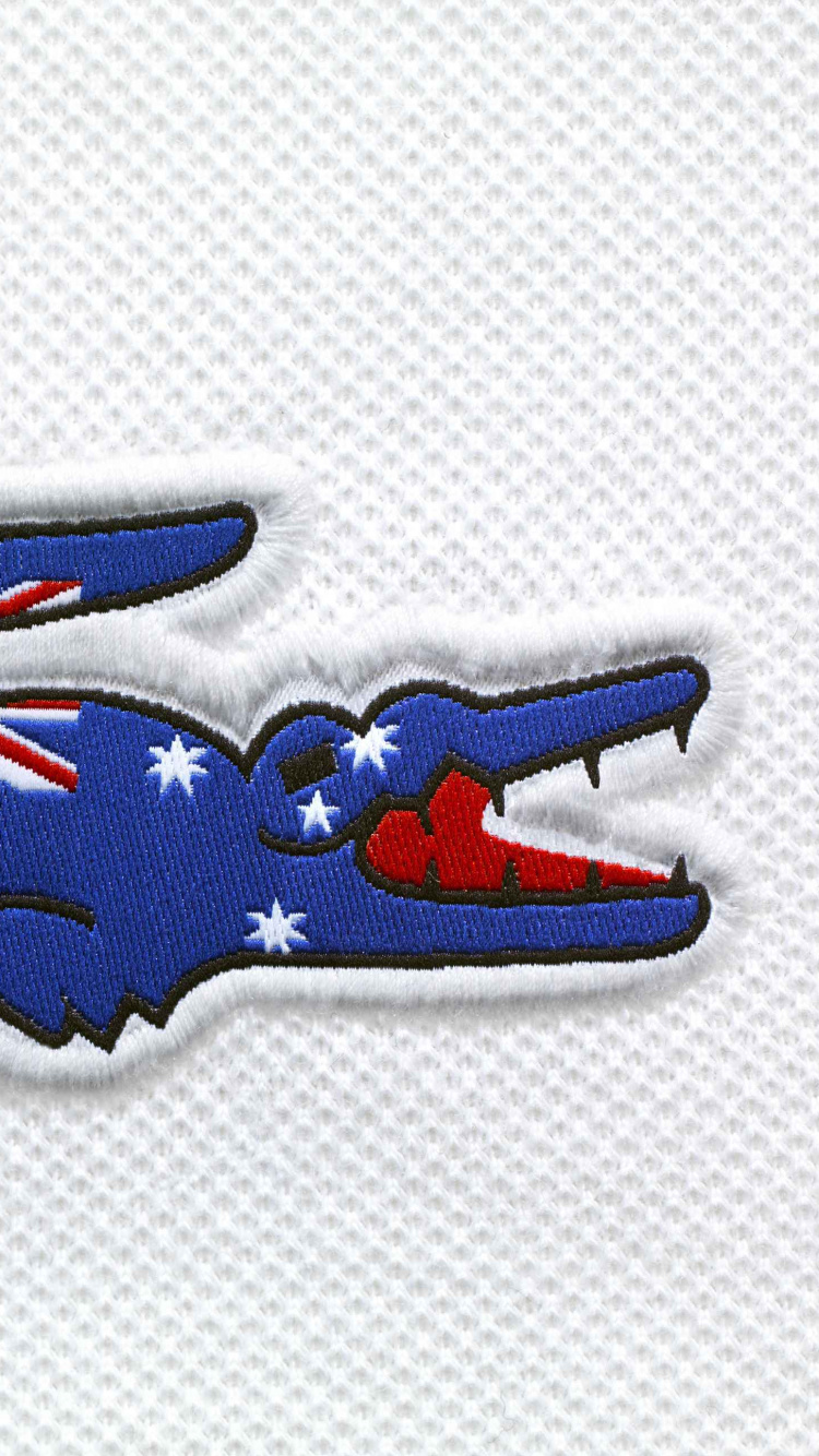 Обои lacoste, лого, рубашка поло, эмблема, электрик в разрешении 750x1334