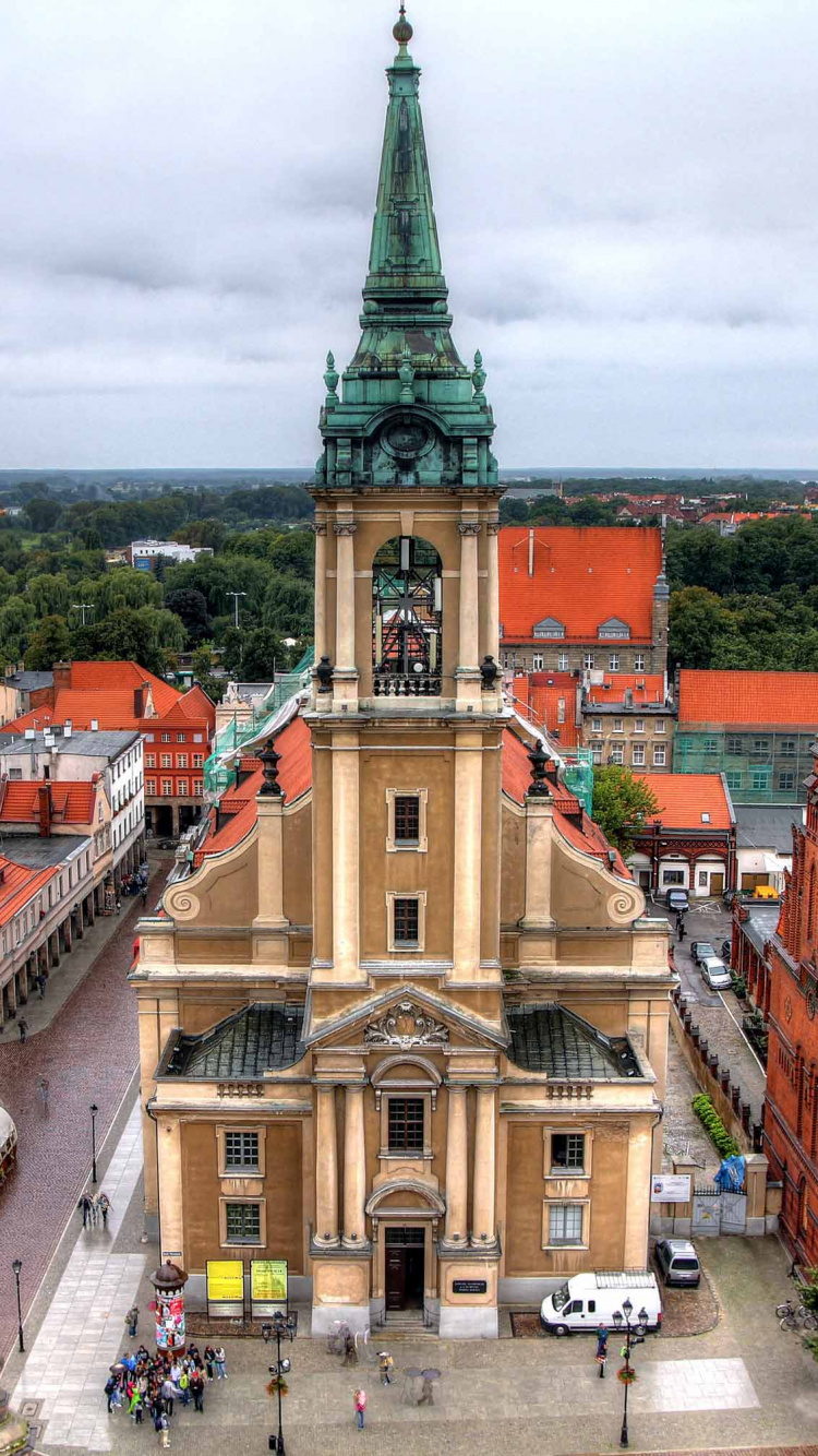 Обои церковь Святого Духа, городок, город, здание, городской пейзаж в разрешении 750x1334