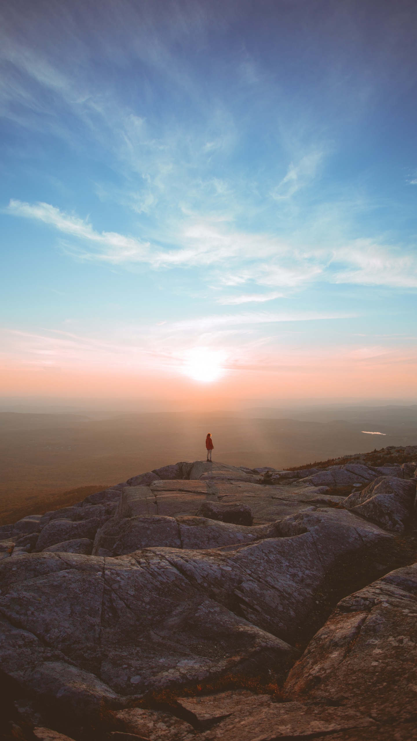 Обои горизонт, облако, атмосфера, утро, пейзаж в разрешении 1440x2560