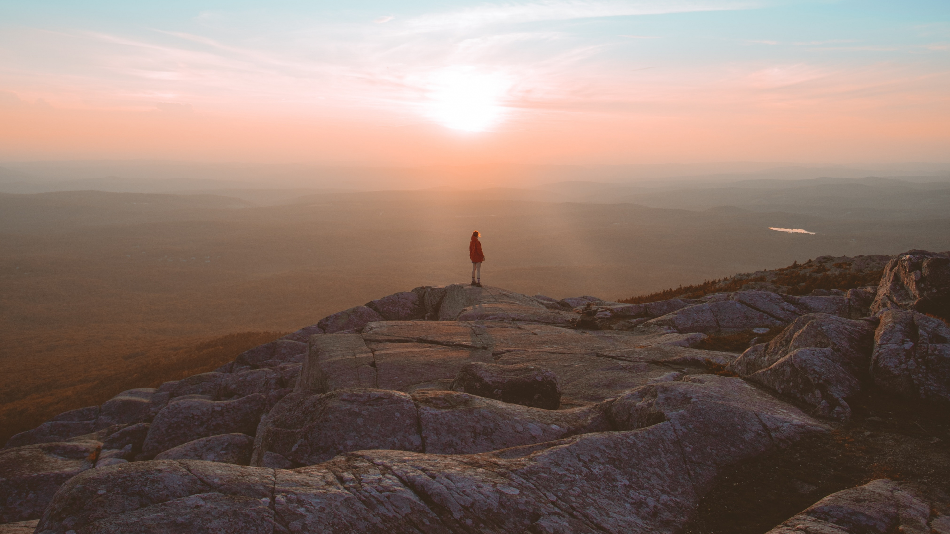 Обои горизонт, облако, атмосфера, утро, пейзаж в разрешении 3840x2160