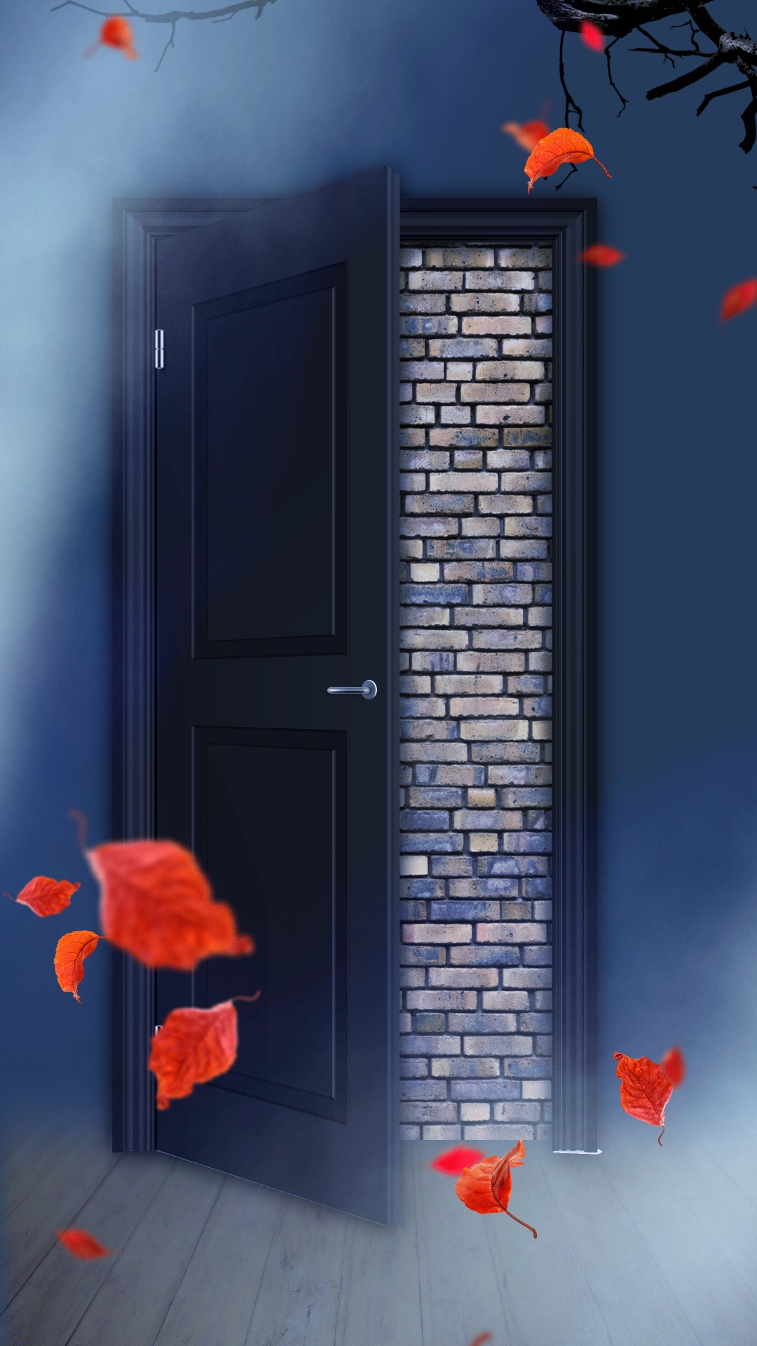 Обои Апельсин, свет, лазурный, красный цвет, стена в разрешении 1080x1920