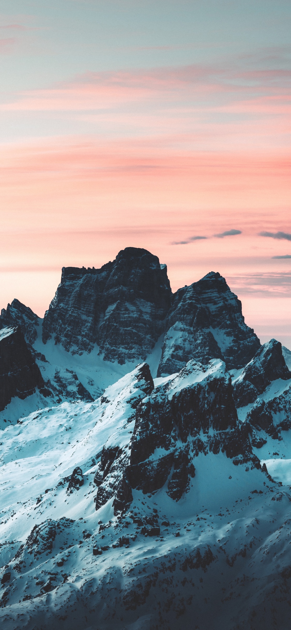 Обои свет, облако, атмосфера, гора, природный ландшафт в разрешении 1125x2436