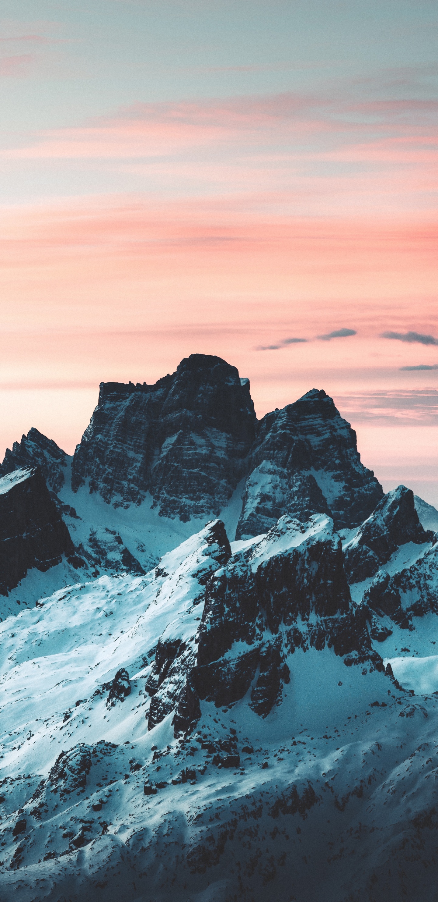 Обои свет, облако, атмосфера, гора, природный ландшафт в разрешении 1440x2960