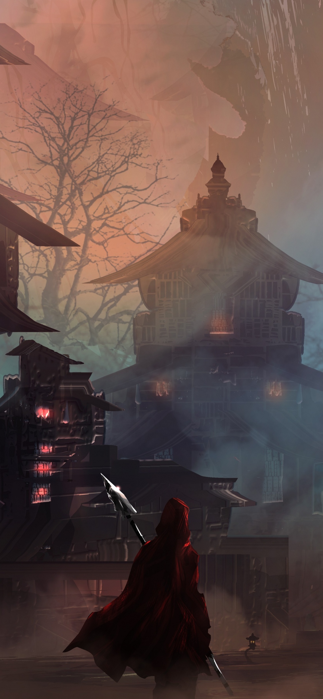 Обои цифровое искусство, фантастическое искусство, фэнтези, компьютерная игра, Красная Шапочка в разрешении 1125x2436