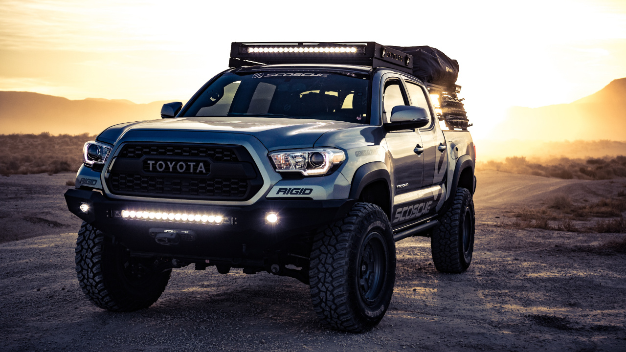 Обои Пикап, Тойота hilux, toyota, авто, автомобильные шины в разрешении 1280x720