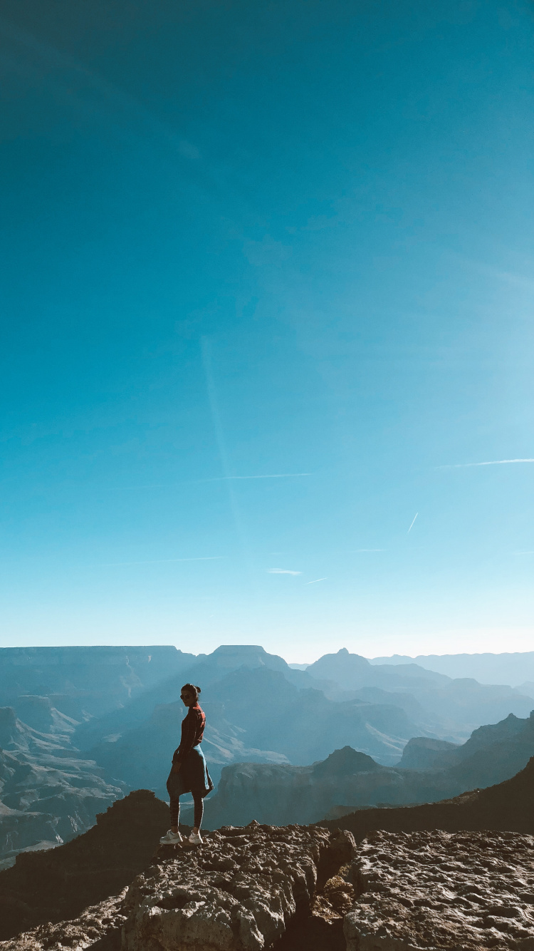 Обои Люди в природе, лазурный, приключения, ходьба, хребет в разрешении 750x1334