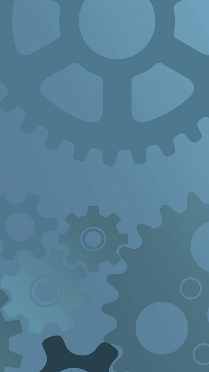 Обои шестерня, механизм, синий, узор, дизайн в разрешении 720x1280