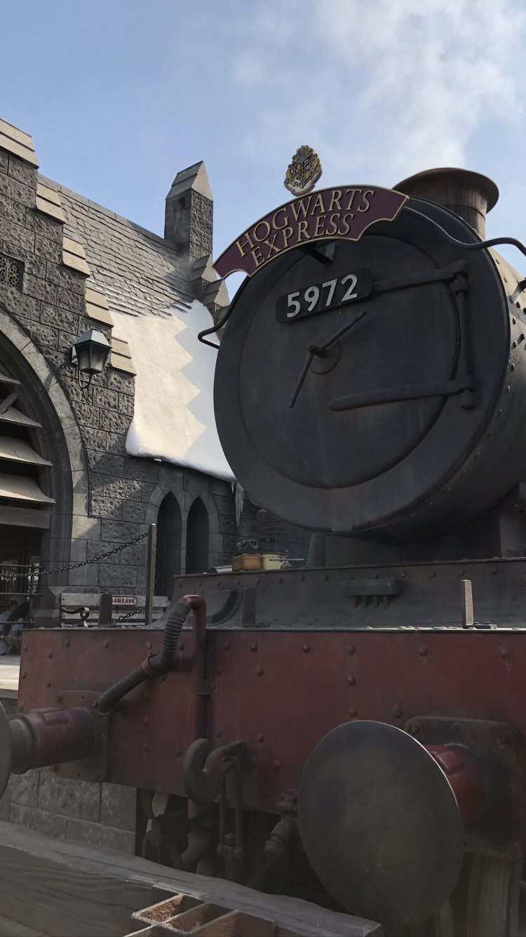 Обои паровой двигатель, железнодорожный транспорт, Король, электровоз, железнодорожный вагон в разрешении 750x1334