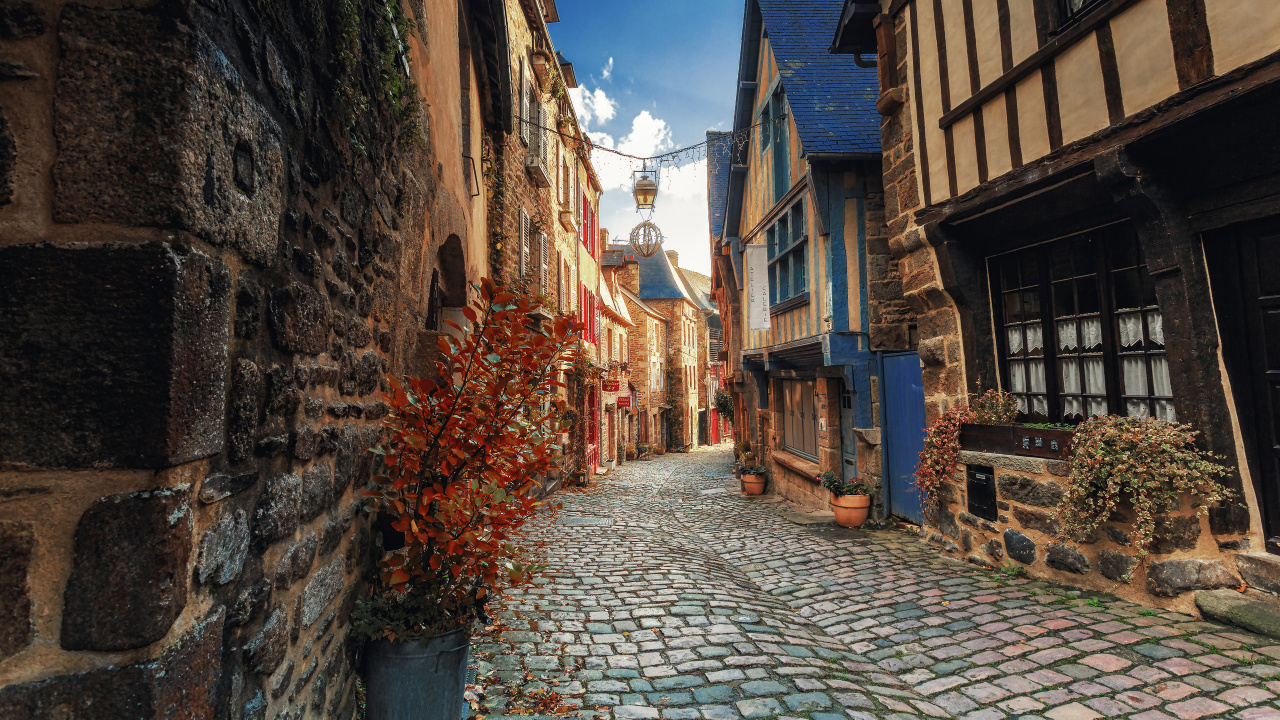 Обои улица, дорога, аллея, городок, соседство в разрешении 1280x720