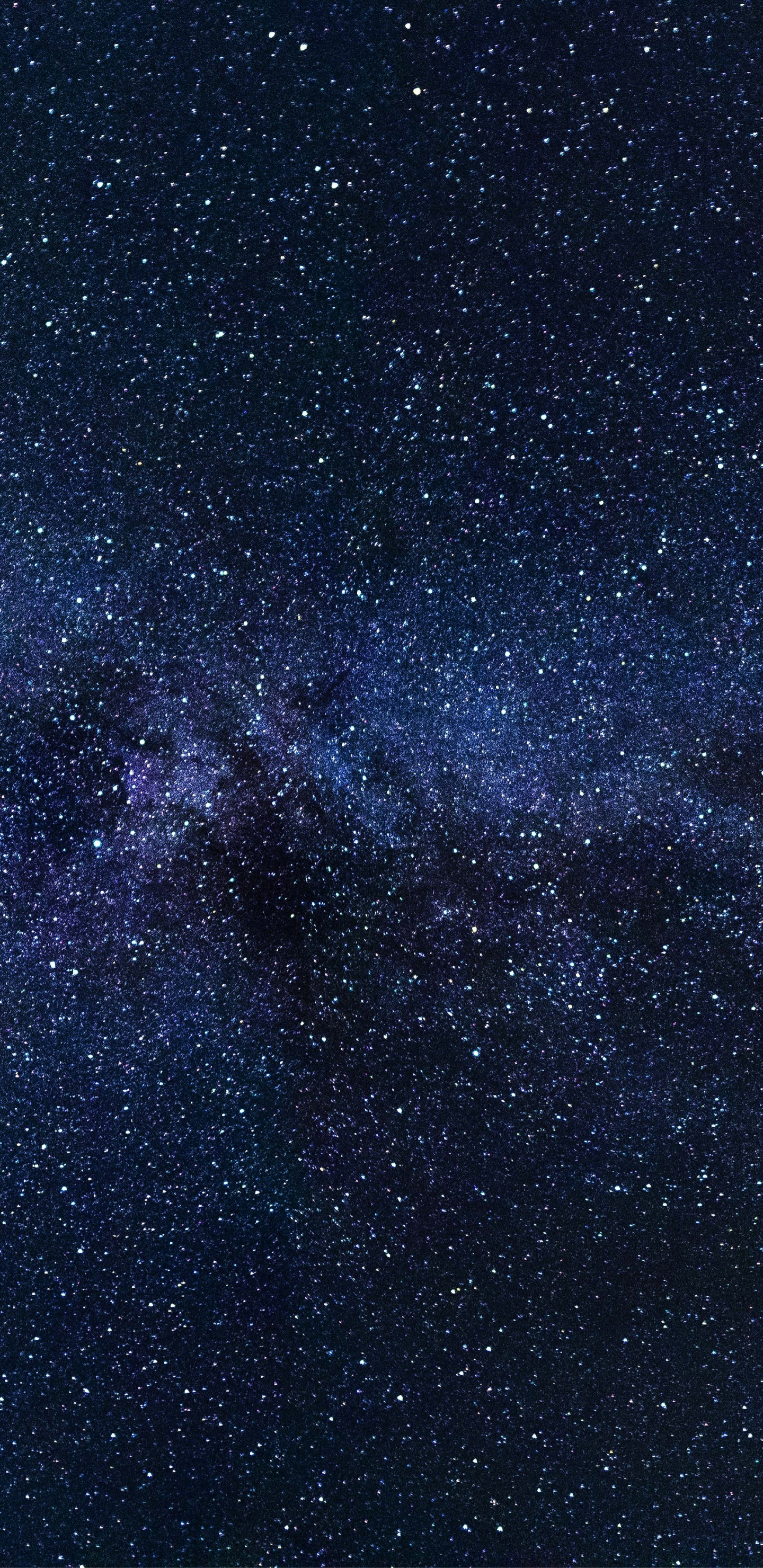 Обои Млечный Путь, ночное небо, Галактика, звезда, астрономический объект в разрешении 1440x2960