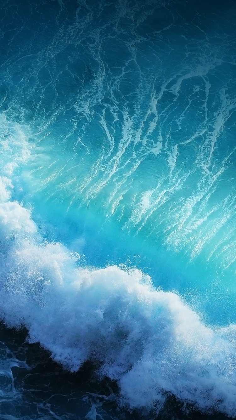 Обои ios, яблоко, iOS 11, iOS 6, вода в разрешении 750x1334