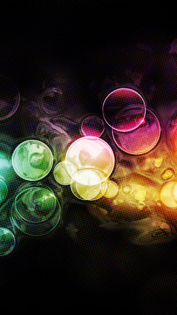 Обои абстрактное искусство, свет, круг, фрактальное искусство, графика в разрешении 750x1334