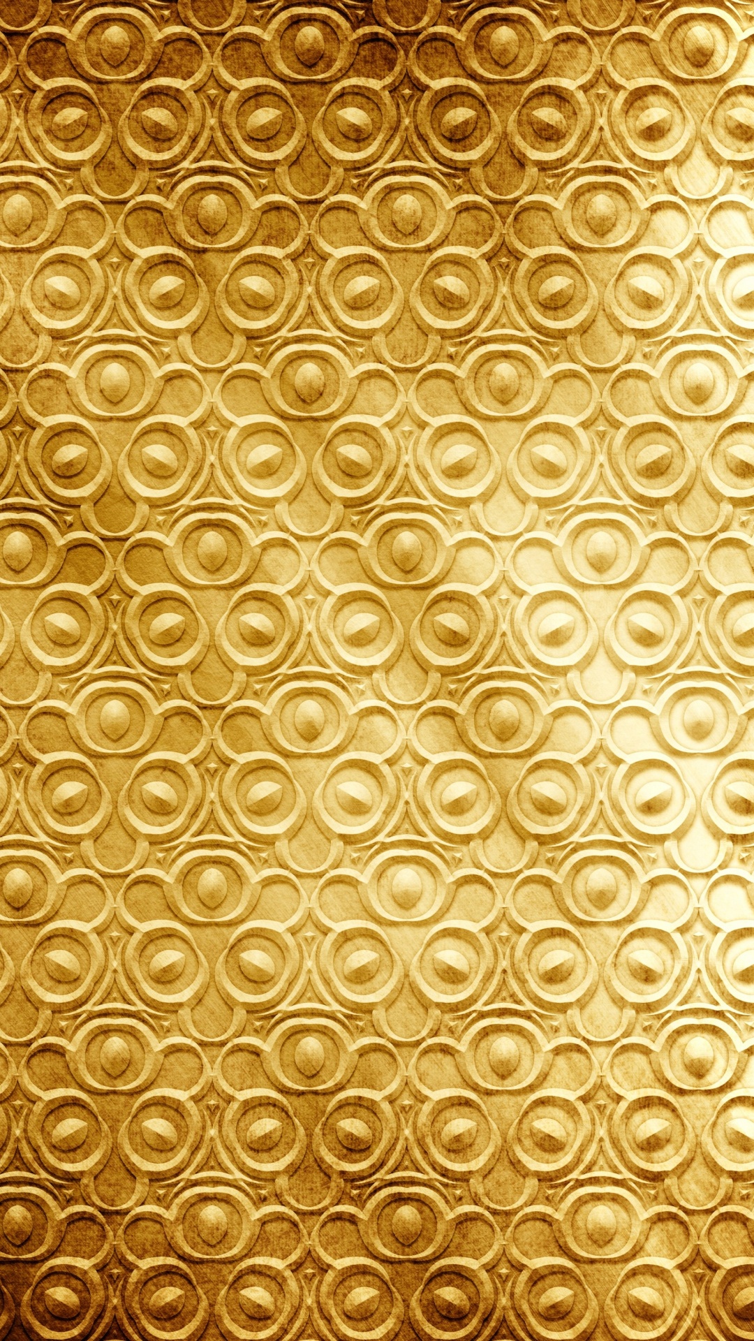 Обои золото, узор, желтый, металл, сусальное золото в разрешении 1080x1920