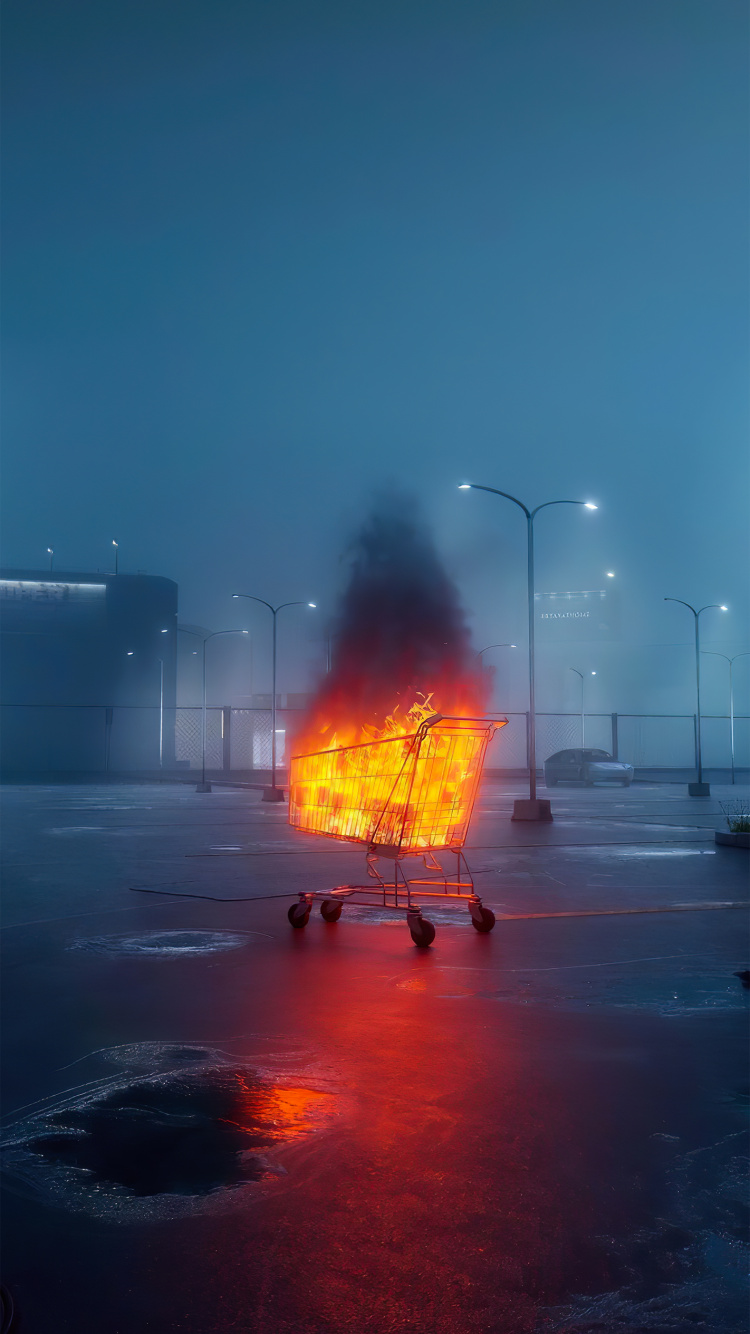 Обои арт, графический дизайн, дизайн, визуальное искусство, уличный фонарь в разрешении 750x1334