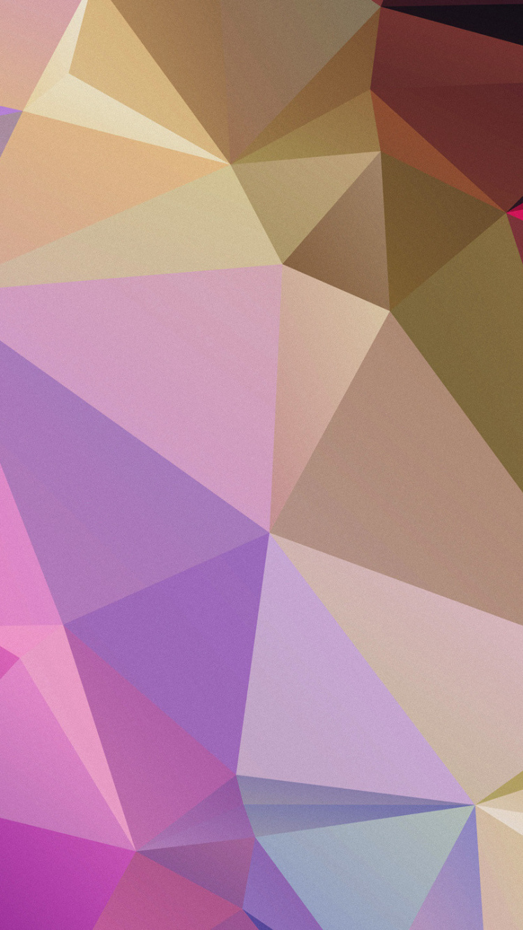 Обои полигон, пурпур, узор, треугольник, розовый в разрешении 750x1334