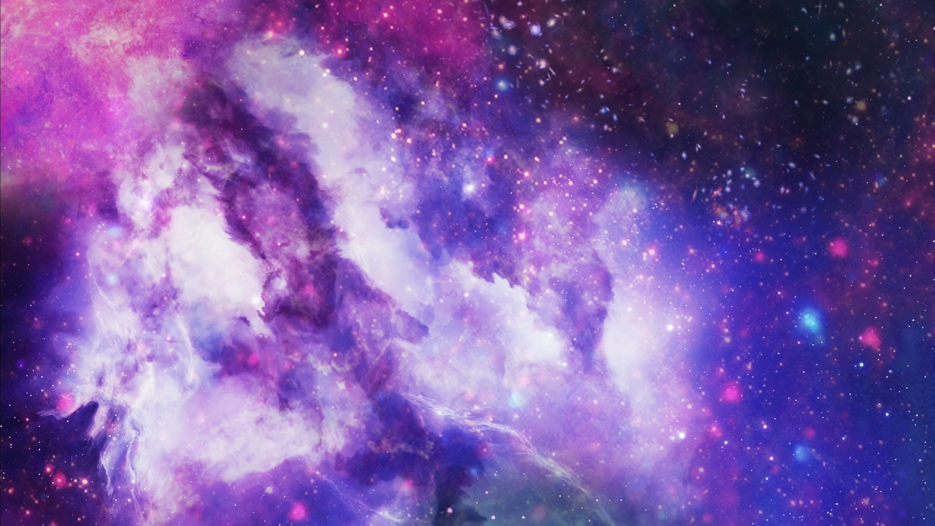 Обои туманность, Галактика, космическое пространство, пурпур, астрономический объект в разрешении 1920x1080