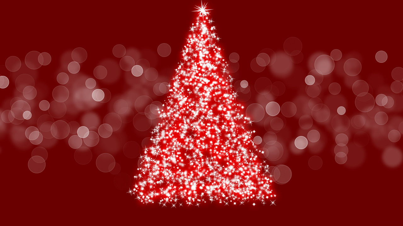 Обои Рождественский день, елка, Рождественские украшения, дерево, рождественский орнамент в разрешении 1280x720