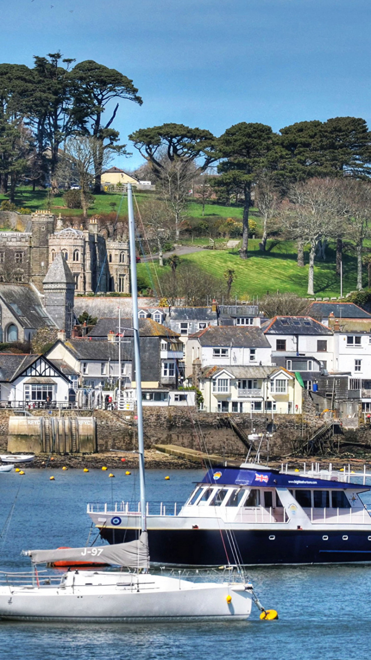 Обои гавань, Фауи, город, побережье, море в разрешении 750x1334