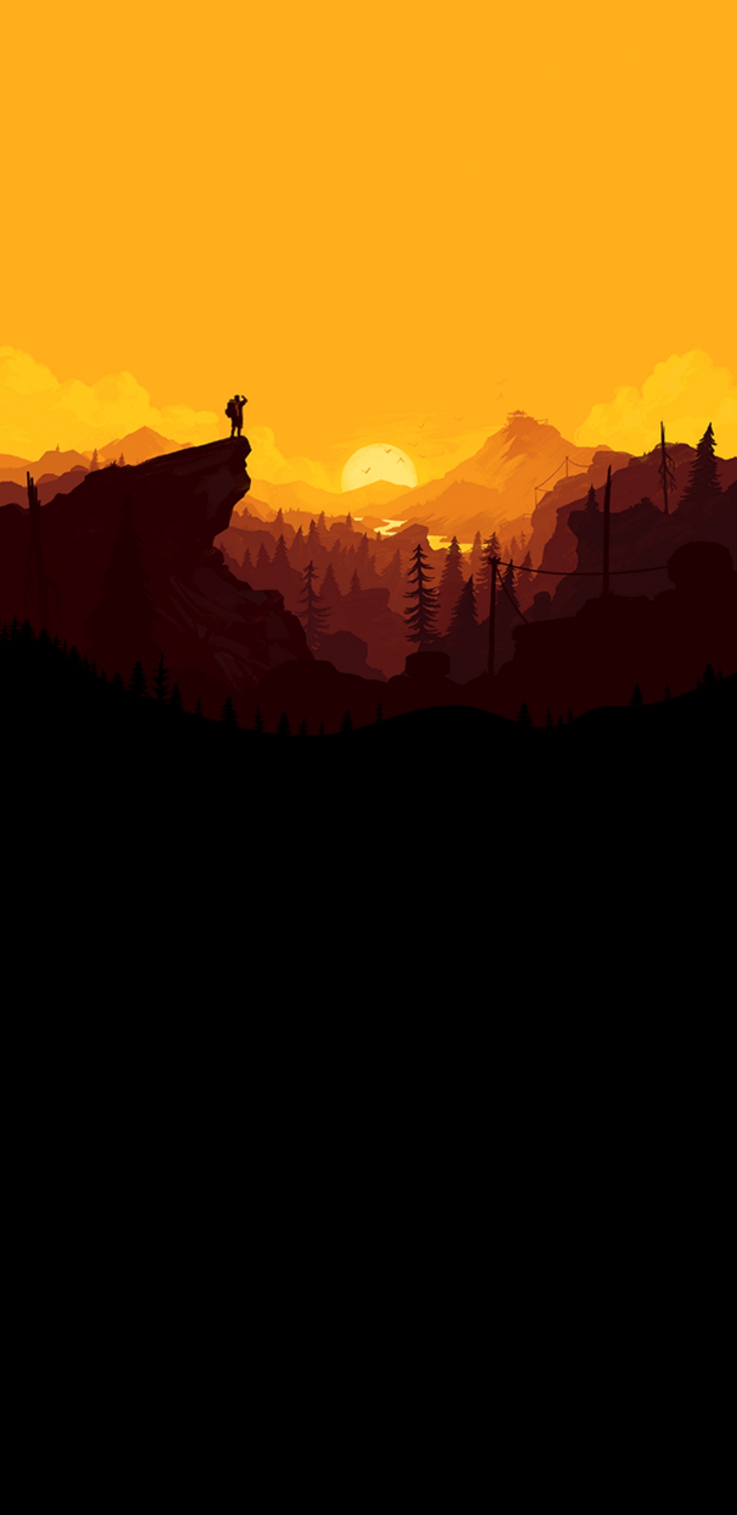 Обои местность, атмосфера, облако, мир, гора в разрешении 1440x2960