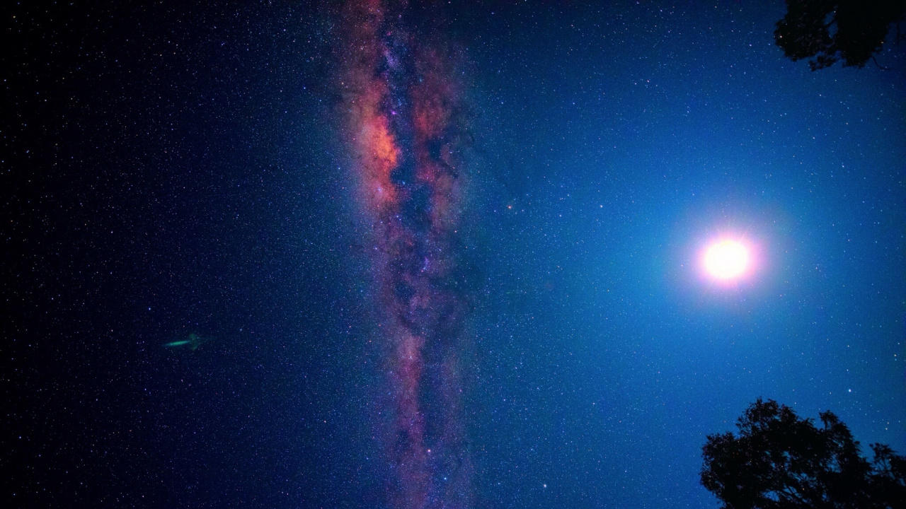 Обои Млечный Путь, Галактика, звезда, атмосфера, астрономический объект в разрешении 1280x720