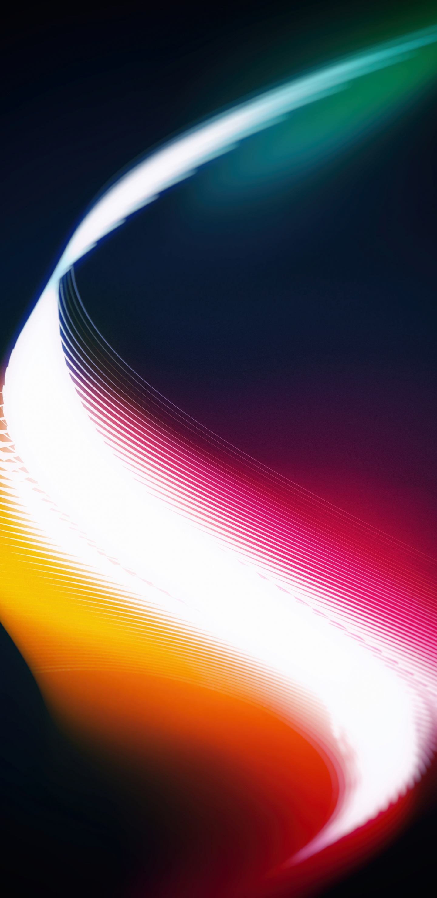 Обои свет, графика, синий, Апельсин, линия в разрешении 1440x2960